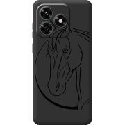 Черный чехол BoxFace Honor X5c Plus Horse