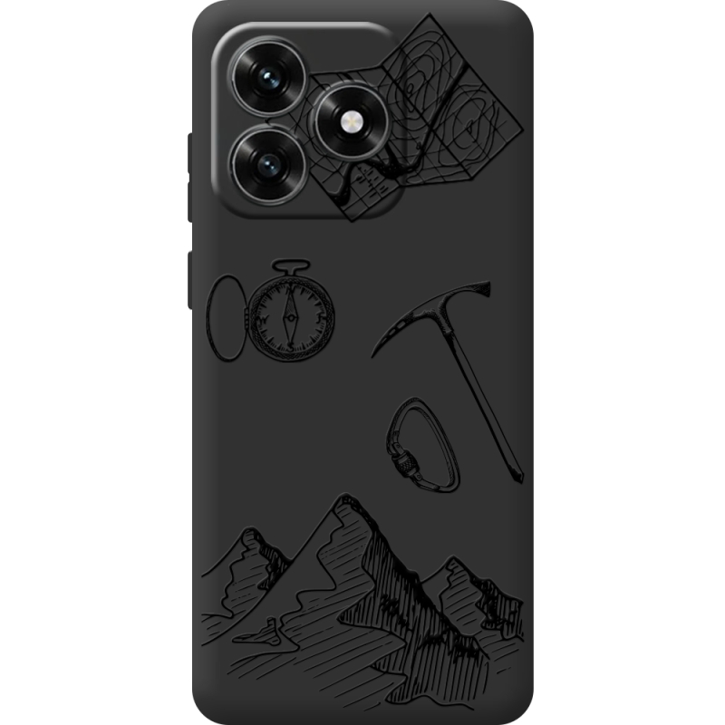 Черный чехол BoxFace Honor X5c Plus Mountains