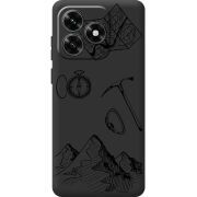 Черный чехол BoxFace Honor X5c Plus Mountains