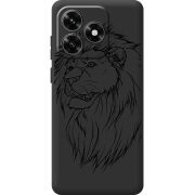 Черный чехол BoxFace Honor X5c Plus Lion
