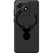 Черный чехол BoxFace Honor X5c Plus Deer