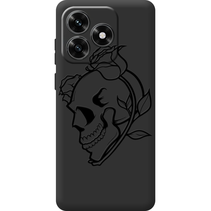 Черный чехол BoxFace Honor X5c Plus Skull and Roses