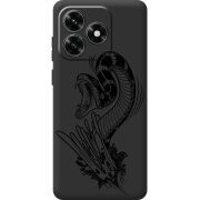 Черный чехол BoxFace Honor X5c Plus Snake