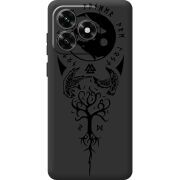 Черный чехол BoxFace Honor X5c Plus Hugin and Munin