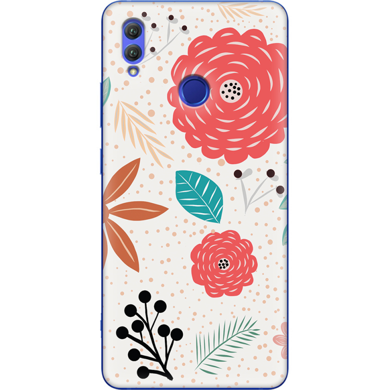 Чехол Uprint Honor Note 10 Line Flowers
