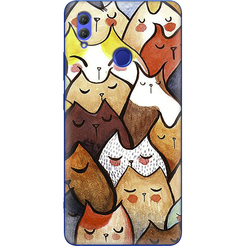 Чехол Uprint Honor Note 10 Sleepy Cats