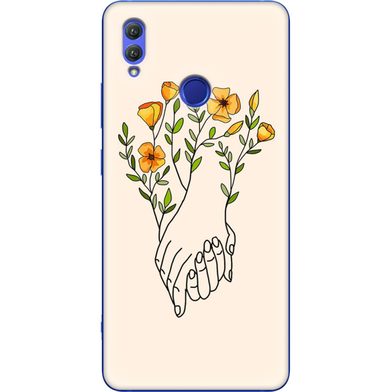 Чехол Uprint Honor Note 10 Flower Hands