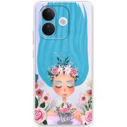 Прозорий чохол BoxFace Xiaomi Redmi Note 17 Pro Blue Hair