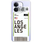 Прозорий чохол BoxFace Xiaomi Redmi Note 17 Pro Ticket Los Angeles