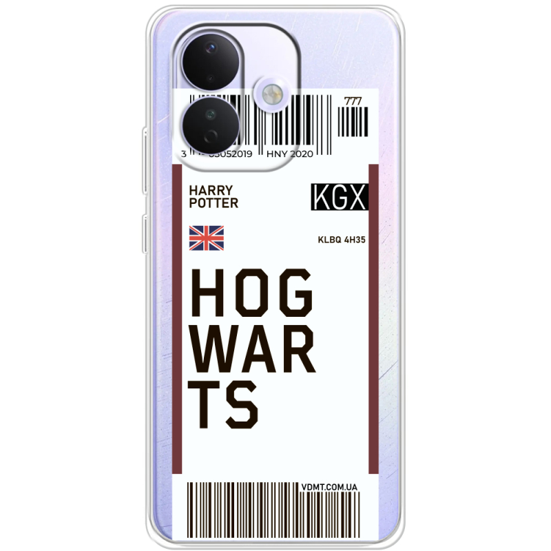 Прозорий чохол BoxFace Xiaomi Redmi Note 17 Pro Ticket Hogwarts