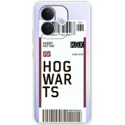 Прозорий чохол BoxFace Xiaomi Redmi Note 17 Pro Ticket Hogwarts