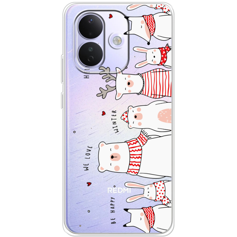 Прозорий чохол BoxFace Xiaomi Redmi Note 17 Pro The Friendly Beasts