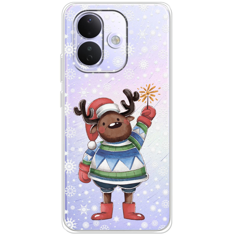 Прозорий чохол BoxFace Xiaomi Redmi Note 17 Pro Christmas Deer with Snow