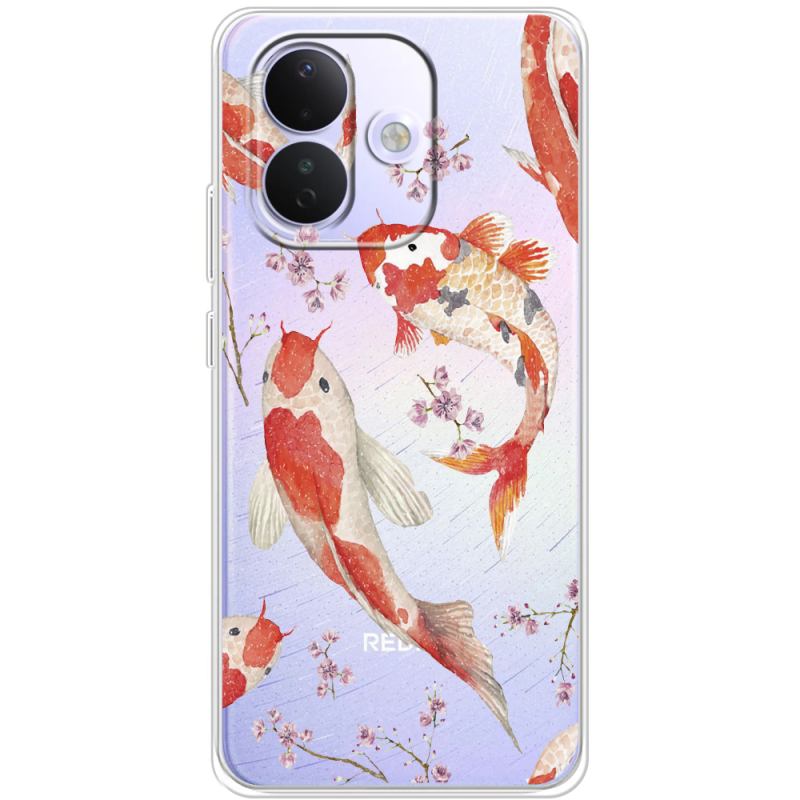 Прозорий чохол BoxFace Xiaomi Redmi Note 17 Pro Japanese Koi Fish