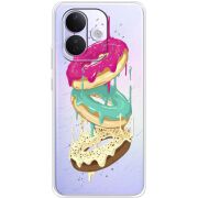 Прозорий чохол BoxFace Xiaomi Redmi Note 17 Pro Donuts