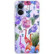 Прозорий чохол BoxFace Xiaomi Redmi Note 17 Pro Flamingo