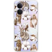 Прозорий чохол BoxFace Xiaomi Redmi Note 17 Pro Cotton and Rabbits