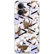 Прозорий чохол BoxFace Xiaomi Redmi Note 17 Pro Cotton flowers