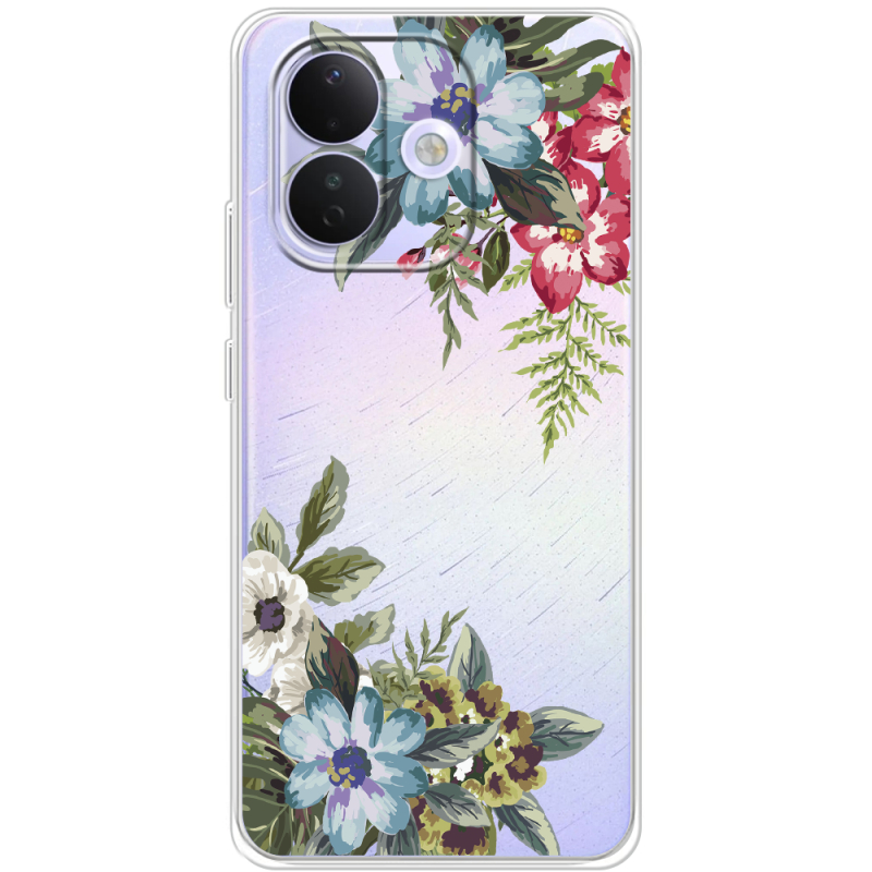 Прозорий чохол BoxFace Xiaomi Redmi Note 17 Pro Floral