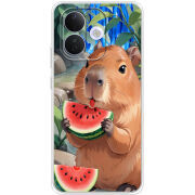 Чохол BoxFace Xiaomi Redmi Note 17 Pro Капібара з кавуном