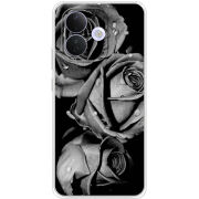 Чохол BoxFace Xiaomi Redmi Note 17 Pro Black and White Roses