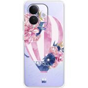 Чохол зі стразами Xiaomi Redmi Note 17 Pro Pink Air Baloon