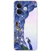Чохол зі стразами Xiaomi Redmi Note 17 Pro Peafowl