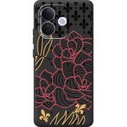Чорний чохол BoxFace Xiaomi Redmi Note 17 Pro FranceFlowers