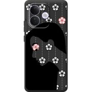 Чорний чохол BoxFace Xiaomi Redmi Note 17 Pro Flower Hair