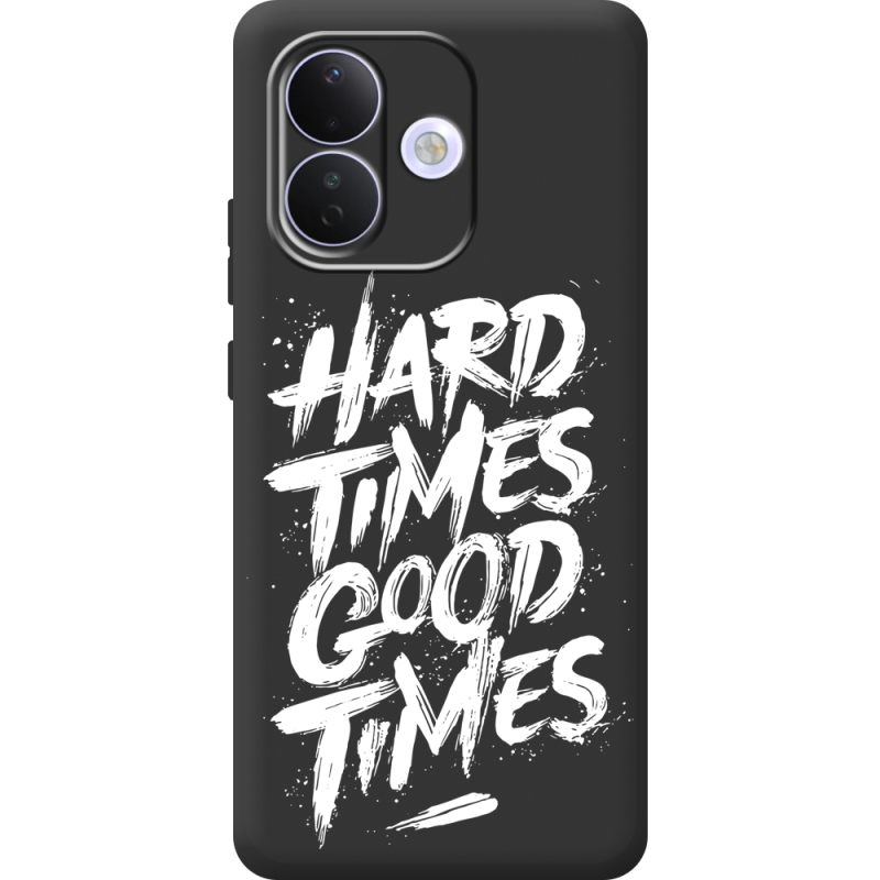 Чорний чохол BoxFace Xiaomi Redmi Note 17 Pro Hard Times Good Times