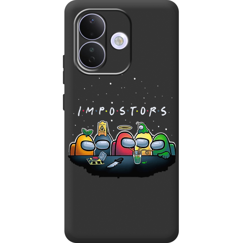 Чорний чохол BoxFace Xiaomi Redmi Note 17 Pro Among Us Impostors
