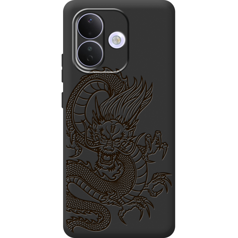 Чорний чохол BoxFace Xiaomi Redmi Note 17 Pro Chinese Dragon