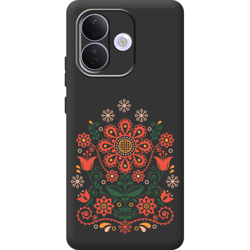 Чорний чохол BoxFace Xiaomi Redmi Note 17 Pro Ukrainian Ornament