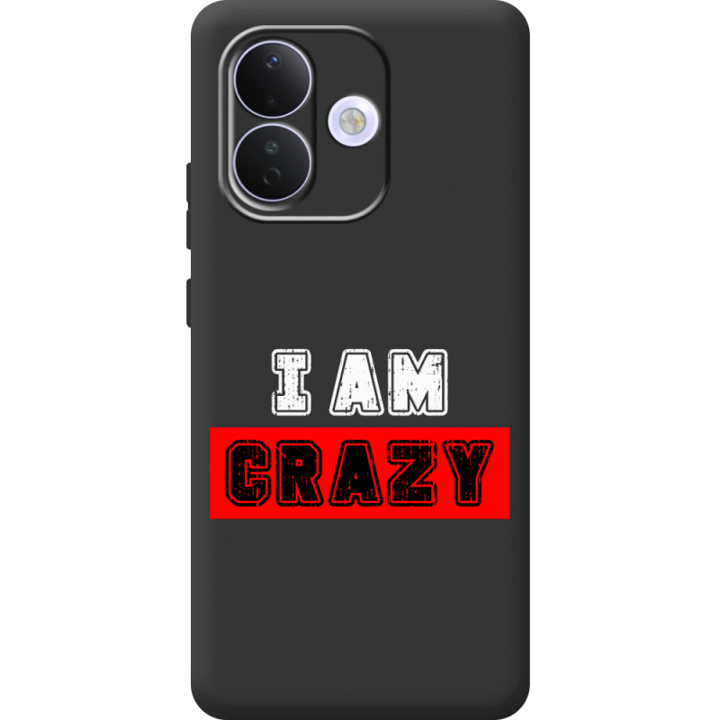 Чорний чохол BoxFace Xiaomi Redmi Note 17 Pro I'm Crazy