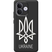 Чорний чохол BoxFace Xiaomi Redmi Note 17 Pro Тризуб монограмма ukraine