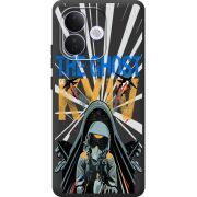 Чорний чохол BoxFace Xiaomi Redmi Note 17 Pro Привид Києва в дії