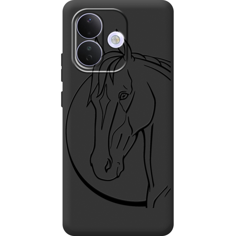 Чорний чохол BoxFace Xiaomi Redmi Note 17 Pro Horse
