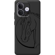 Чорний чохол BoxFace Xiaomi Redmi Note 17 Pro Horse