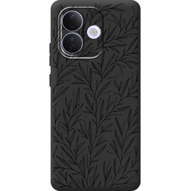 Чорний чохол BoxFace Xiaomi Redmi Note 17 Pro Leaves