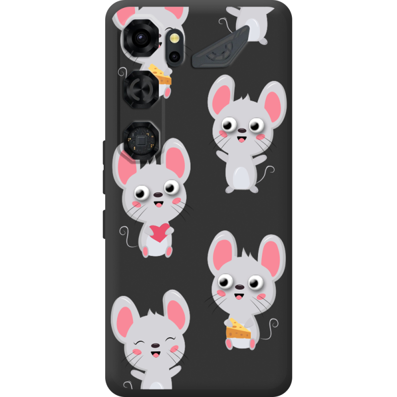 Прозорий чохол BoxFace Nubia Neo 5 GT 5G с 3D-глазками Mouse