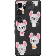 Прозорий чохол BoxFace Nubia Neo 5 GT 5G с 3D-глазками Mouse