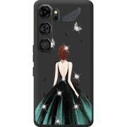 Чохол зі стразами Nubia Neo 5 GT 5G Girl in the green dress