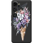 Чохол зі стразами Nubia Neo 5 GT 5G Ice Cream Flowers