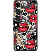 Чорний чохол BoxFace Nubia Neo 5 GT 5G Rock Graffiti