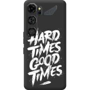 Чорний чохол BoxFace Nubia Neo 5 GT 5G Hard Times Good Times