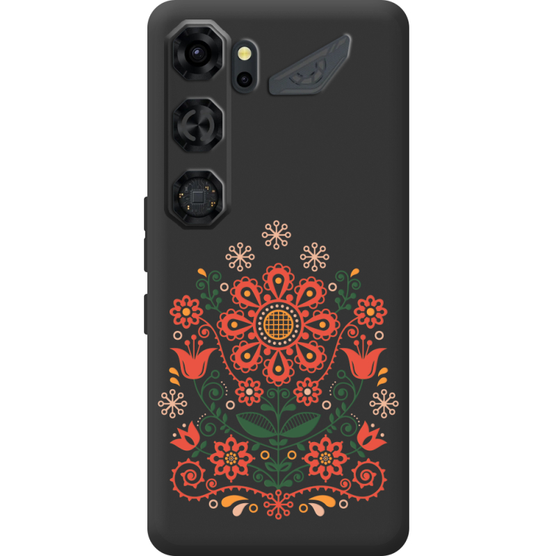 Чорний чохол BoxFace Nubia Neo 5 GT 5G Ukrainian Ornament