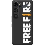Чорний чохол BoxFace Nubia Neo 5 GT 5G Free Fire White Logo