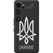 Чорний чохол BoxFace Nubia Neo 5 GT 5G Тризуб монограмма ukraine