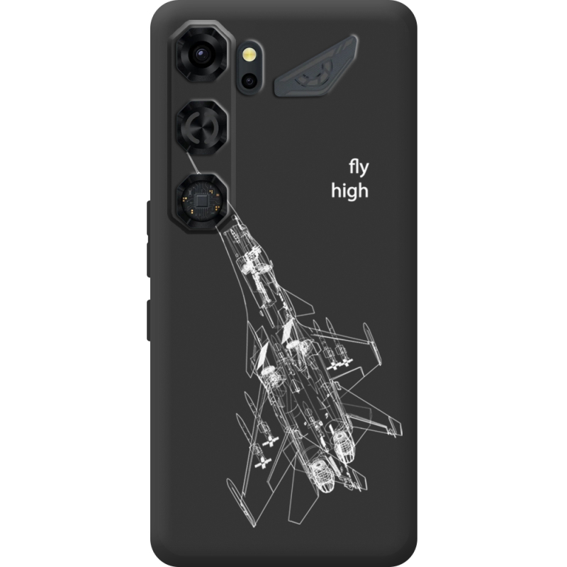 Чорний чохол BoxFace Nubia Neo 5 GT 5G Військовий літак
