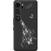 Чорний чохол BoxFace Nubia Neo 5 GT 5G Військовий літак